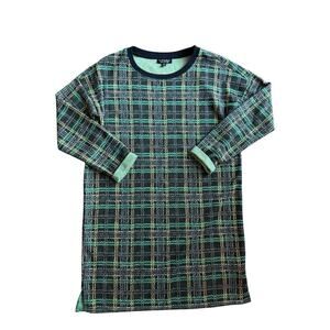 Top shop Plaid Tunic Dress Size 4. Dark Green Plaid Shift Clueless Preppy Dress